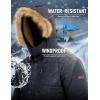 imageMAGCOMSEN Mens Winter Jacket Fleece Lined Water Repellent Windproof Warm Parka Winter Coat with HoodDark Grey