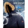 imageMAGCOMSEN Mens Winter Jacket Fleece Lined Water Repellent Windproof Warm Parka Winter Coat with HoodNavy