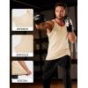 imageMAGCOMSEN Mens Workout Tank Tops Undershirt Cotton Muscle Athletic Sleeveless Shirts for Gym03apricot