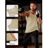 imageMAGCOMSEN Mens Workout Tank Tops Undershirt Cotton Muscle Athletic Sleeveless Shirts for Gym04khaki
