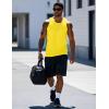 imageMAGCOMSEN Mens Workout Tank Tops Undershirt Cotton Muscle Athletic Sleeveless Shirts for Gym07yellow