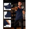 imageMAGCOMSEN Mens Workout Tank Tops Undershirt Cotton Muscle Athletic Sleeveless Shirts for Gym09navy