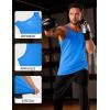 imageMAGCOMSEN Mens Workout Tank Tops Undershirt Cotton Muscle Athletic Sleeveless Shirts for Gym10azure