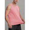 imageMAGCOMSEN Mens Workout Tank Tops Undershirt Cotton Muscle Athletic Sleeveless Shirts for Gym13grey Pink