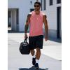 imageMAGCOMSEN Mens Workout Tank Tops Undershirt Cotton Muscle Athletic Sleeveless Shirts for Gym13grey Pink