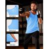 imageMAGCOMSEN Mens Workout Tank Tops Undershirt Cotton Muscle Athletic Sleeveless Shirts for Gym16waterfall Blue