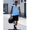imageMAGCOMSEN Mens Workout Tank Tops Undershirt Cotton Muscle Athletic Sleeveless Shirts for Gym16waterfall Blue