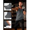 imageMAGCOMSEN Mens Workout Tank Tops Undershirt Cotton Muscle Athletic Sleeveless Shirts for Gym17dark Grey