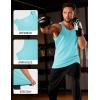 imageMAGCOMSEN Mens Workout Tank Tops Undershirt Cotton Muscle Athletic Sleeveless Shirts for Gym18lake Blue