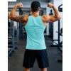 imageMAGCOMSEN Mens Workout Tank Tops Undershirt Cotton Muscle Athletic Sleeveless Shirts for Gym18lake Blue