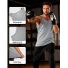 imageMAGCOMSEN Mens Workout Tank Tops Undershirt Cotton Muscle Athletic Sleeveless Shirts for Gym19light Grey
