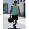 imageMAGCOMSEN Mens Workout Tank Tops Undershirt Cotton Muscle Athletic Sleeveless Shirts for Gym21grey Green