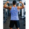 imageMAGCOMSEN Mens Workout Tank Tops Undershirt Cotton Muscle Athletic Sleeveless Shirts for Gym22light Blue