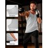 imageMAGCOMSEN Mens Workout Tank Tops Undershirt Cotton Muscle Athletic Sleeveless Shirts for Gym24beige