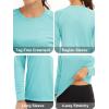 imageMAGCOMSEN Womens 2 Pack Long Sleeve Shirts UPF 50 Sun Protection Quick Dry Swim Shirt for Rash Guard Fishing Workout2 Packwhite light Blue