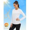 imageMAGCOMSEN Womens 2 Pack Long Sleeve Shirts UPF 50 Sun Protection Quick Dry Swim Shirt for Rash Guard Fishing Workout2 Packwhite white