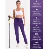 imageMAGCOMSEN Womens Hiking Cargo Joggers Quick Dry Lightweight Water Resistant Running Athletic Pants with 2 PocketsPurple