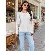imageMAGCOMSEN Womens Long Sleeve Shirts Casual Crew Neck TShirt 2025 Basic Fall Tops Classicfit Tee Breathable Cotton TopWhite