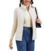imageMAGCOMSEN Womens Puffer Vest Sleeveless Lightweight Winter Jackets Quilted Zip Up Coats Stand Collar Padded Outerwear VestsWhite