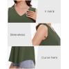 imageMAGCOMSEN Womens Tank Tops Summer Sleeveless V Neck Tops Loose Fit Casual Basic UPF 50 Tee Flowy Trendy TShirtsArmygreen