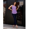 imageMAGCOMSEN Womens Tank Tops Summer Sleeveless V Neck Tops Loose Fit Casual Basic UPF 50 Tee Flowy Trendy TShirtsLtpurple