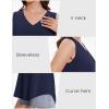 imageMAGCOMSEN Womens Tank Tops Summer Sleeveless V Neck Tops Loose Fit Casual Basic UPF 50 Tee Flowy Trendy TShirtsNavy