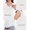 imageMAGCOMSEN Womens Tank Tops Summer Sleeveless V Neck Tops Loose Fit Casual Basic UPF 50 Tee Flowy Trendy TShirtsWhite