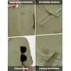imageMAGCOMSEN Womens UPF 50 Long Sleeve Fishing Shirts UV Sun Protection Quick Dry Button Down Safari Hiking Travel ShirtsGreygreen
