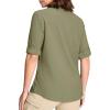 imageMAGCOMSEN Womens UPF 50 Long Sleeve Fishing Shirts UV Sun Protection Quick Dry Button Down Safari Hiking Travel ShirtsGreygreen