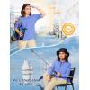 imageMAGCOMSEN Womens UPF 50 Long Sleeve Fishing Shirts UV Sun Protection Quick Dry Button Down Safari Hiking Travel ShirtsLightblue