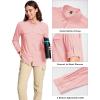 imageMAGCOMSEN Womens UPF 50 Long Sleeve Fishing Shirts UV Sun Protection Quick Dry Button Down Safari Hiking Travel ShirtsLightpink