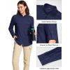 imageMAGCOMSEN Womens UPF 50 Long Sleeve Fishing Shirts UV Sun Protection Quick Dry Button Down Safari Hiking Travel ShirtsNavy