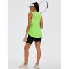 imageMAGCOMSEN Womens Workout Tops Racerback Tank Tops Mesh Back Breathable Sleeveless Quick Dry Running Athletic ShirtsBrightgreen