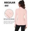 imageTACVASEN Womens Fleece Pullover Quarter Zip Sweatshirt Thermal Shirts Long Sleeve Athletic TopsLight Pink