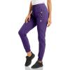 imageMAGCOMSEN Womens Hiking Cargo Joggers Quick Dry Lightweight Water Resistant Running Athletic Pants with 2 PocketsPurple