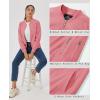 imageMAGCOMSEN Womens Casual Jacket Lightweight Bomber Jackets 5 Pockets Windbreaker Zipup Spring Fall OuterwearAsh Pink