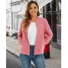 imageMAGCOMSEN Womens Casual Jacket Lightweight Bomber Jackets 5 Pockets Windbreaker Zipup Spring Fall OuterwearAsh Pink