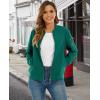 imageMAGCOMSEN Womens Casual Jacket Lightweight Bomber Jackets 5 Pockets Windbreaker Zipup Spring Fall OuterwearEmerald Green