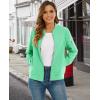 imageMAGCOMSEN Womens Casual Jacket Lightweight Bomber Jackets 5 Pockets Windbreaker Zipup Spring Fall OuterwearMint Green