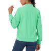 imageMAGCOMSEN Womens Casual Jacket Lightweight Bomber Jackets 5 Pockets Windbreaker Zipup Spring Fall OuterwearMint Green