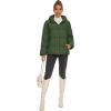 imageMAGCOMSEN Womens Down Puffer Jacket with Hood Lightweight Thermal Quilted Coat with Pockets Zipup Winter Warm JacketArmy Green