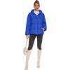 imageMAGCOMSEN Womens Down Puffer Jacket with Hood Lightweight Thermal Quilted Coat with Pockets Zipup Winter Warm JacketBlue