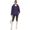 imageMAGCOMSEN Womens Down Puffer Jacket with Hood Lightweight Thermal Quilted Coat with Pockets Zipup Winter Warm JacketDeep Purple