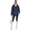 imageMAGCOMSEN Womens Down Puffer Jacket with Hood Lightweight Thermal Quilted Coat with Pockets Zipup Winter Warm JacketNavy