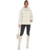 imageMAGCOMSEN Womens Down Puffer Jacket with Hood Lightweight Thermal Quilted Coat with Pockets Zipup Winter Warm JacketWhite