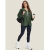 imageMAGCOMSEN Womens Fleece Jackets Fuzzy Button Down Sherpa Jacket Winter Warm Coat Casual Outwear with PocketsArmy Green