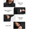 imageMAGCOMSEN Womens Fleece Jackets Fuzzy Button Down Sherpa Jacket Winter Warm Coat Casual Outwear with PocketsBlack