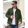 imageMAGCOMSEN Mens Down Jacket Winter Warm Thicken Puffer Coats Water Resistant Windproof Casual Insulated JacketArmy Green
