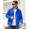 imageMAGCOMSEN Mens Down Jacket Winter Warm Thicken Puffer Coats Water Resistant Windproof Casual Insulated JacketColor Blue