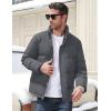 imageMAGCOMSEN Mens Down Jacket Winter Warm Thicken Puffer Coats Water Resistant Windproof Casual Insulated JacketDark Grey